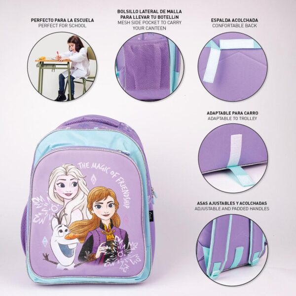Ghiozdan Școlar Mediu 41 cm Frozen - imagine 10