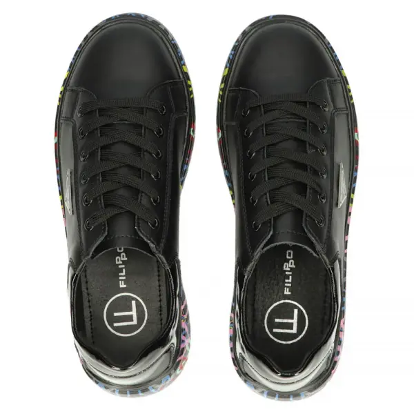 Sneakers piele naturala Filippo DP4480 Negru alniro-store.com 2024-07-27