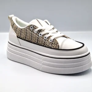 Tenisi dama cu platforma low-top, Negru