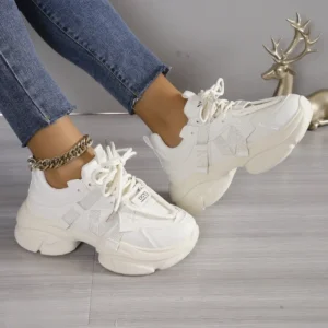 Sneakers dama casual, streetwear, Bej Alniro Store 2025-11-07 sneakers_dama_bej