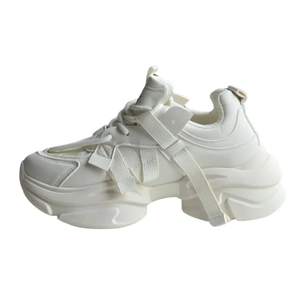 Sneakers dama casual, streetwear, Bej - imagine 7