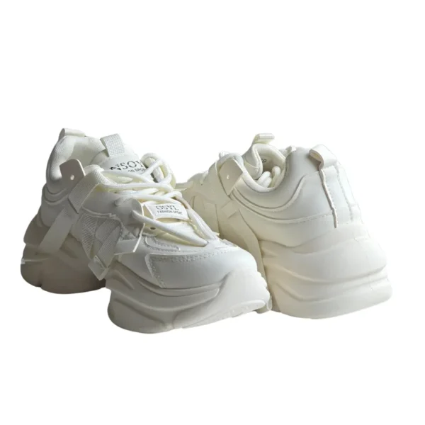 Sneakers dama casual, streetwear, Bej - imagine 9