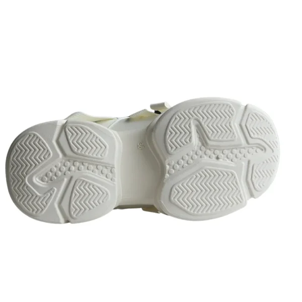 Sneakers dama casual, streetwear, Bej - imagine 11