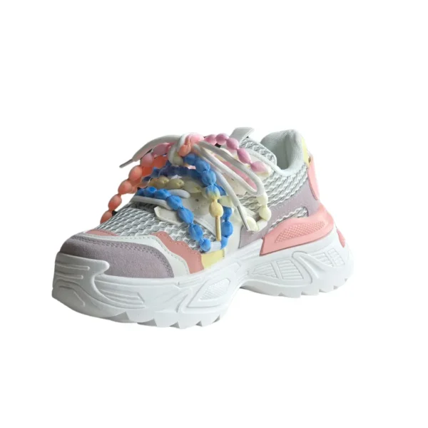 Sneakers dama chunky, stil streetwear, Multicolor - imagine 11