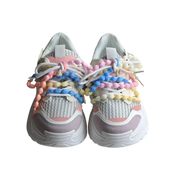Sneakers dama chunky, stil streetwear, Multicolor - imagine 9
